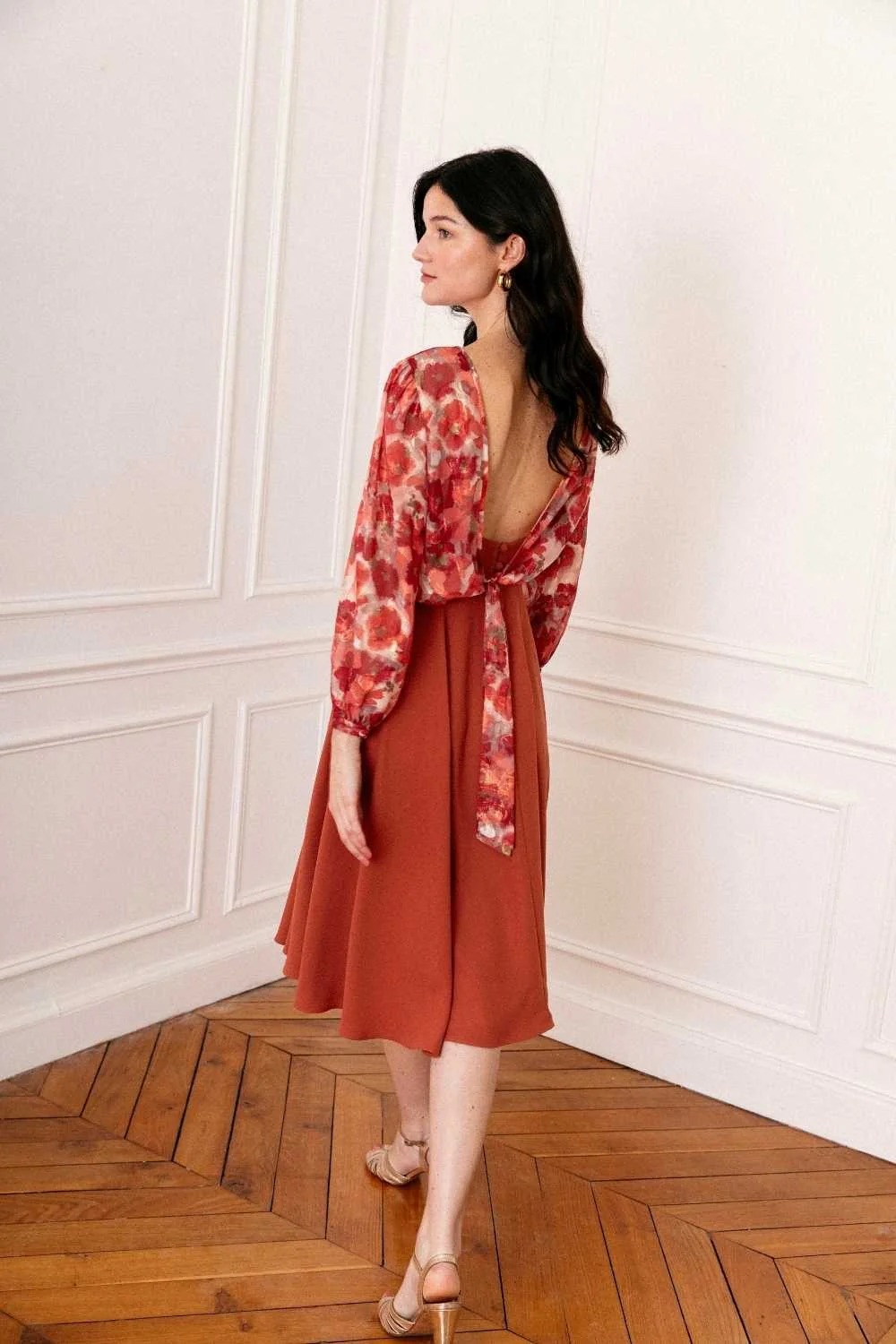 Blouse iris print azalée - Image 6