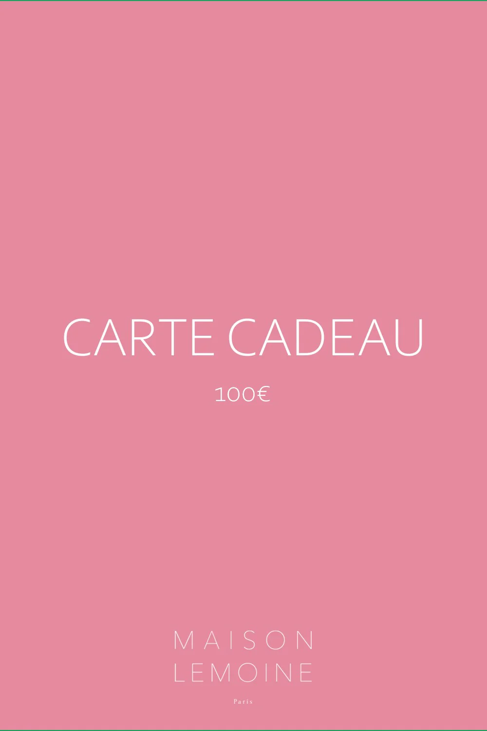 Carte cadeau 100€