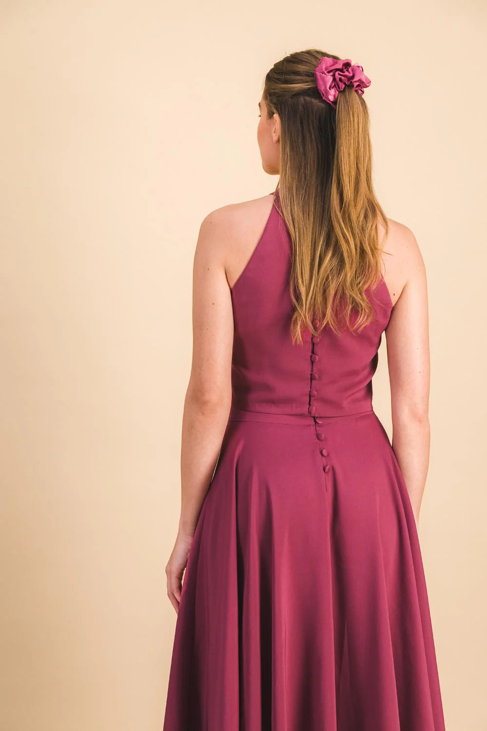 Grand chouchou satin purple - Image 3