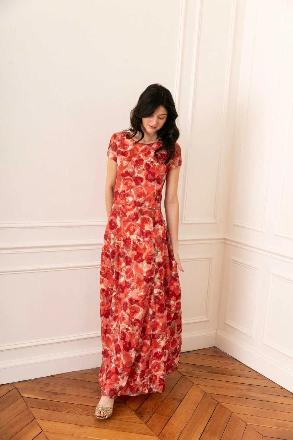 Haut Paulette print Azalée - Image 8