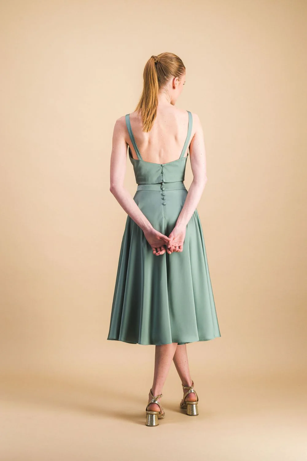 Jupe Albertina sauge - Image 4
