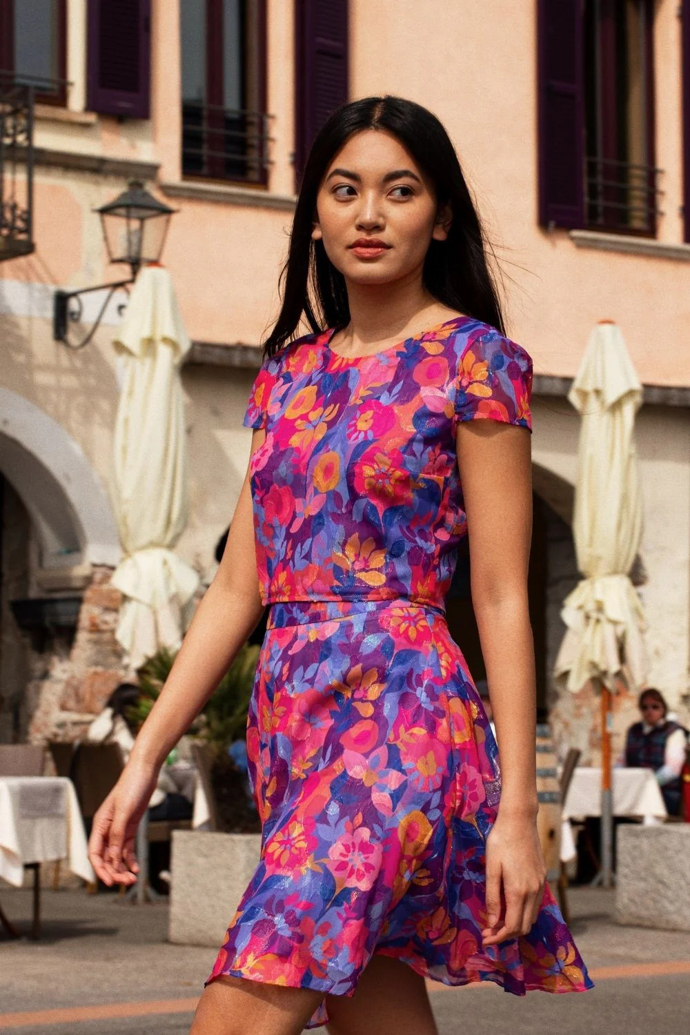 Jupe Tina print magenta - Image 3