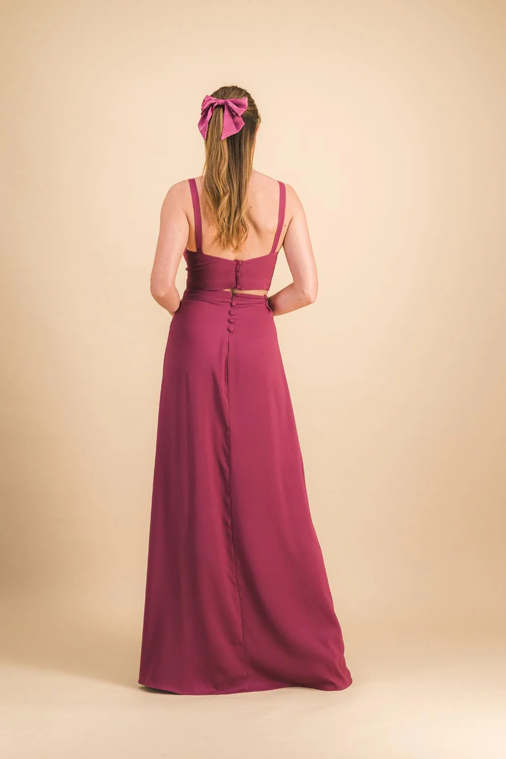 Petit noeud satin purple - Image 4