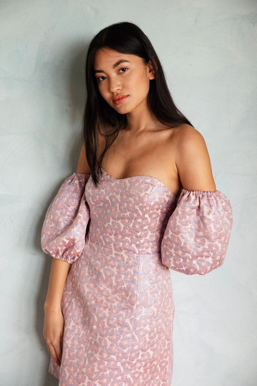Robe Nora lilas argenté - Image 5