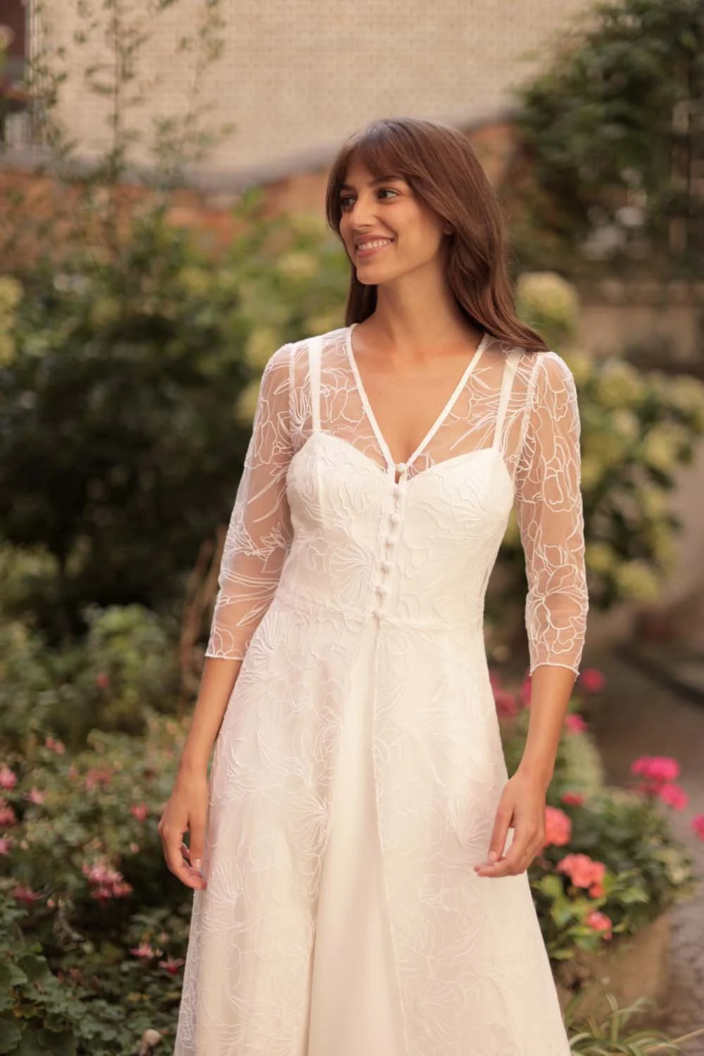 Sur-Robe Naomi roses sauvages - Image 3